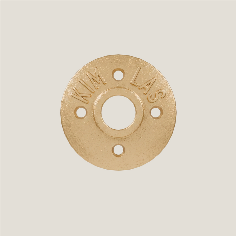 Rondelle 3/4" – Or | 4 trous de vis