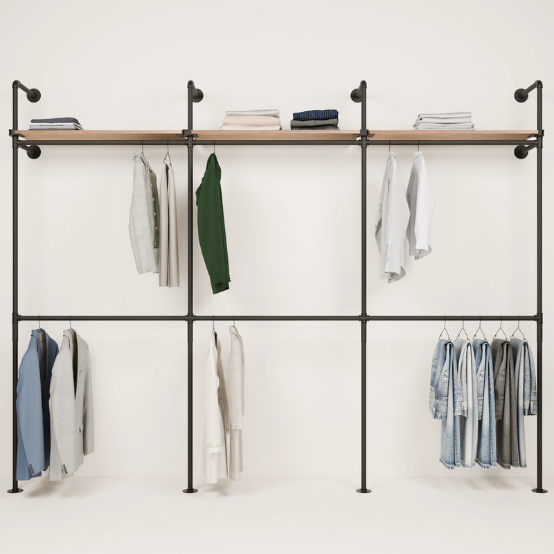 KIM DOUBLE 3 OAK – 3 Regalböden oben