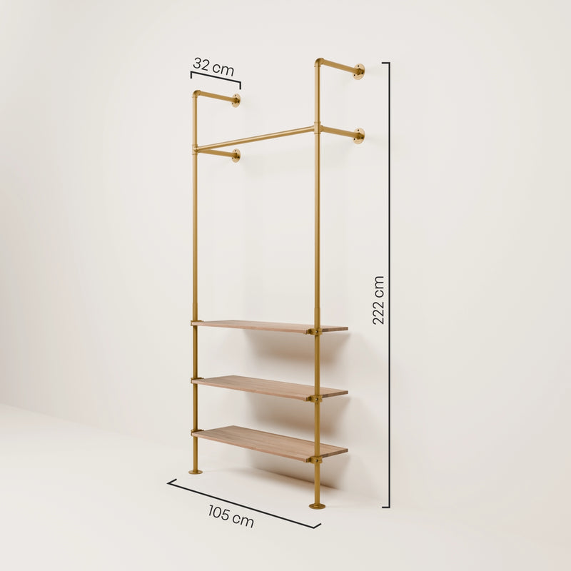 KIM 1 OAK – 3 planken | goud