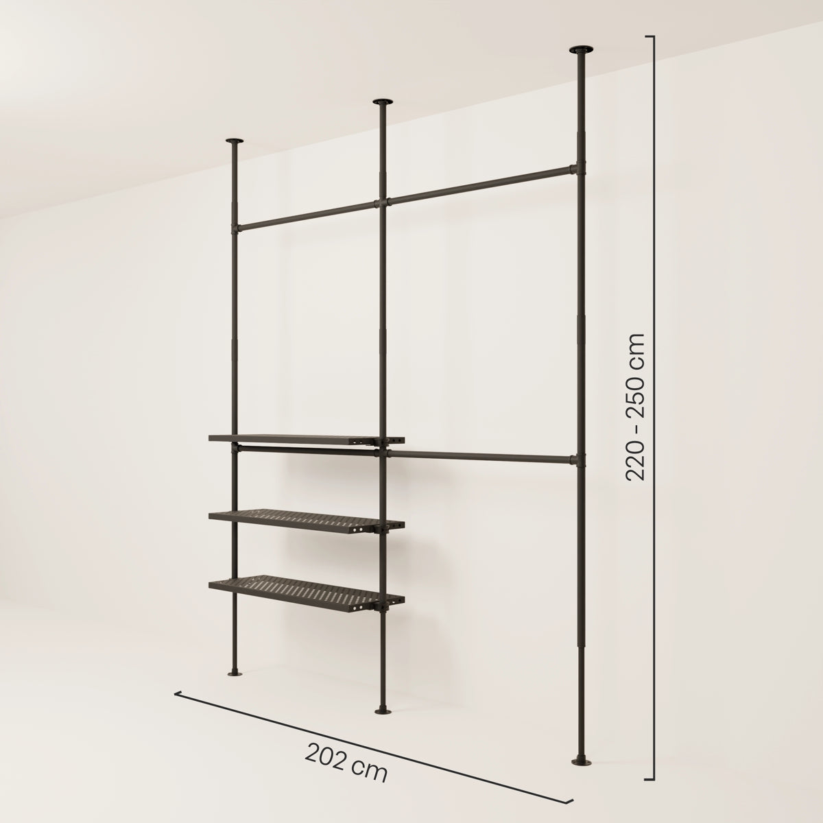 LOFT 2 METAL – 3 ripiani