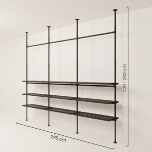 LOFT 3 METAL – 9 ripiani