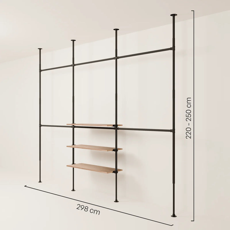 LOFT 3 OAK – 3 étagères en bas