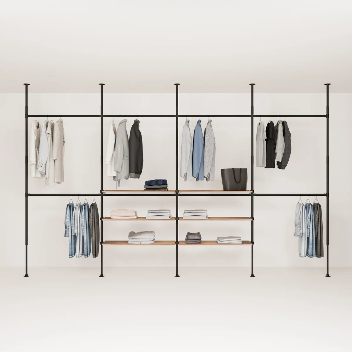 LOFT 4 OAK – 6 Regalböden mittig