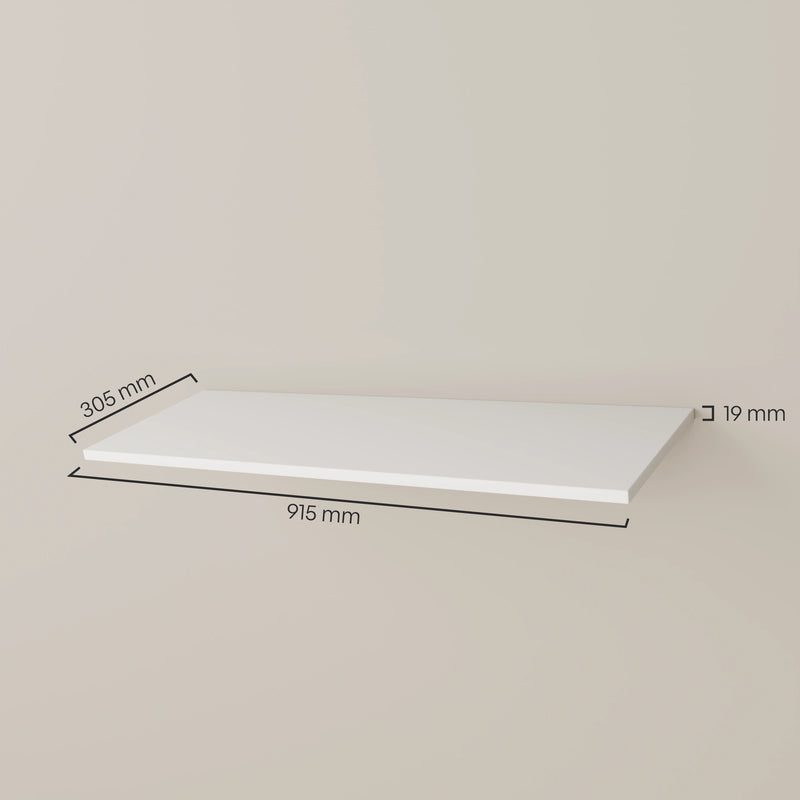 Legbord – wit | incl. bevestigingsmateriaal | set van 1 | set van 3 | set van 5