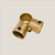 Fitting 3-Fach Eck Klemme Offen – Gold