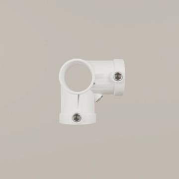 Fitting 3-way corner clamp open – white