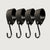Crochets S – Lot de 4 | avec boucle en caoutchouc