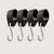 Crochets S – Lot de 4 | avec boucle en caoutchouc