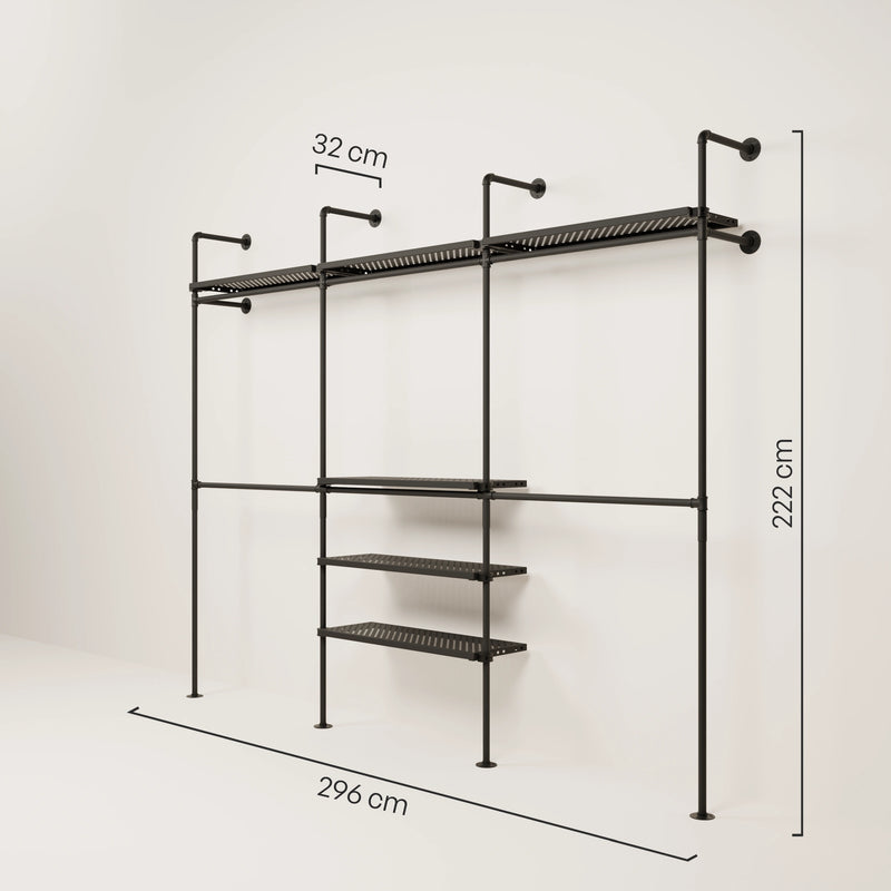 KIM DOUBLE 3 METAL – 6 étagères