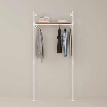 KIM 1 OAK – 1 étagère en haut | blanc