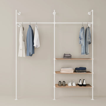 KIM 2 OAK – 3 Regalböden | Weiß