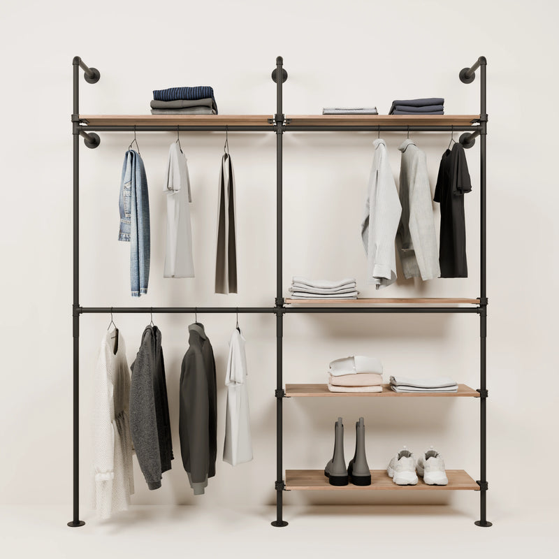 KIM DOUBLE 2 OAK – 5 shelves