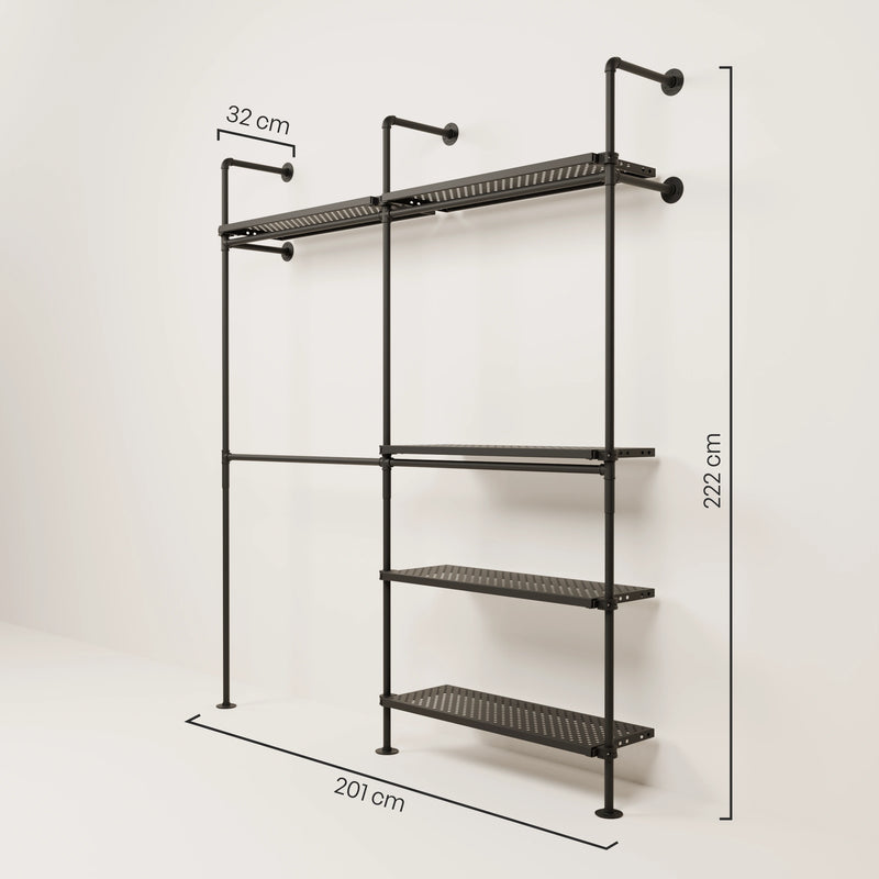 KIM DOUBLE 2 METAL – 5 Regalböden