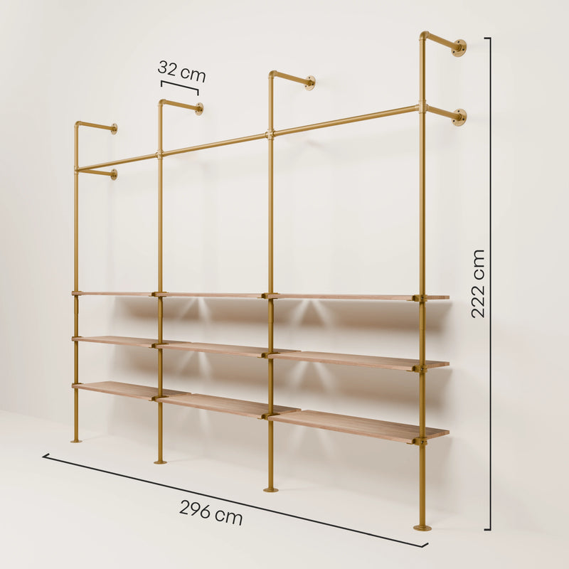 KIM 3 OAK – 9 planken | goud