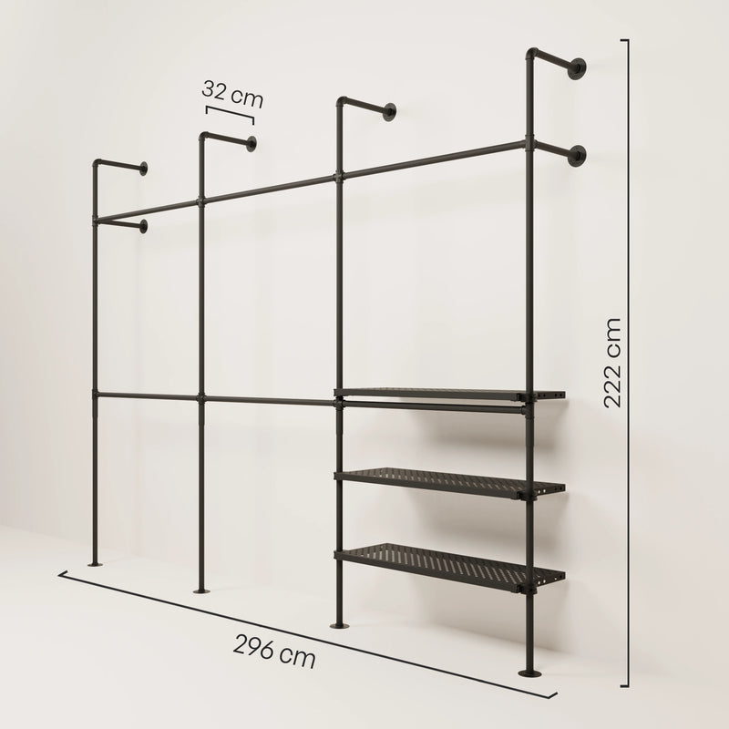 KIM DOUBLE 3 METAL – 3 étagères