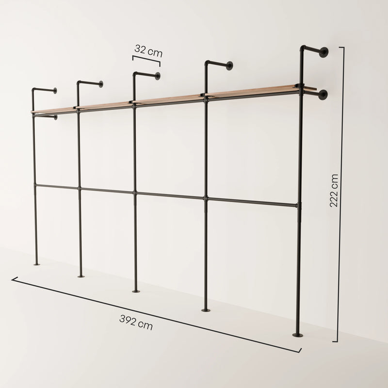 KIM DOUBLE 4 OAK – 4 Regalböden
