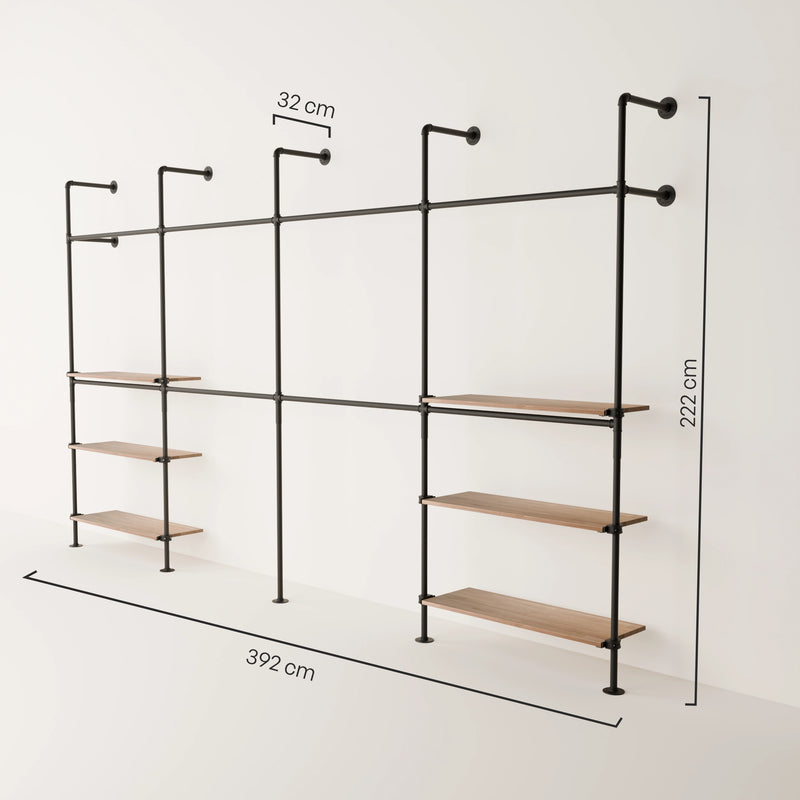 KIM DOUBLE 4 OAK – 6 étagères