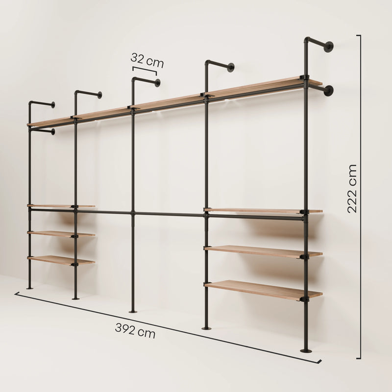 KIM DOUBLE 4 OAK – 10 étagères en haut