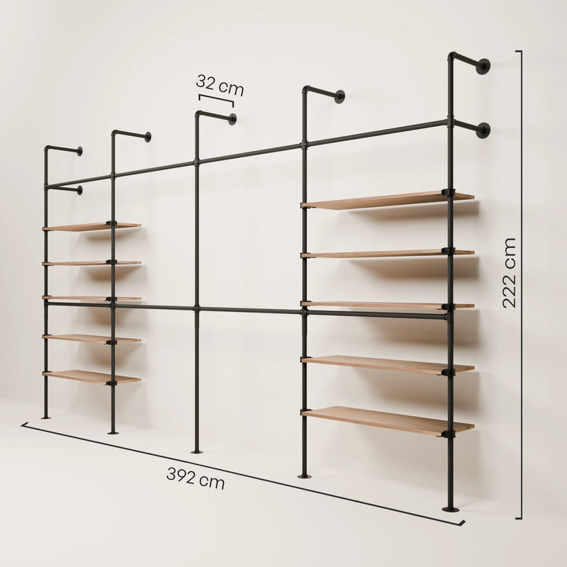 KIM DOUBLE 4 OAK – 10 étagères