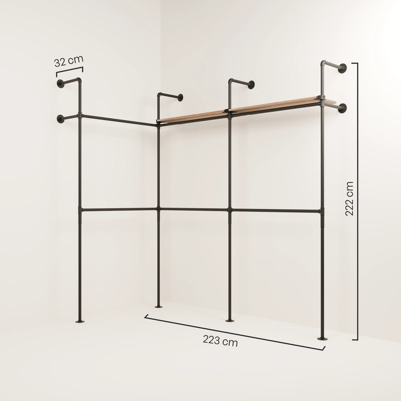 KIM EDGE DOUBLE 3 OAK – 2 étagères