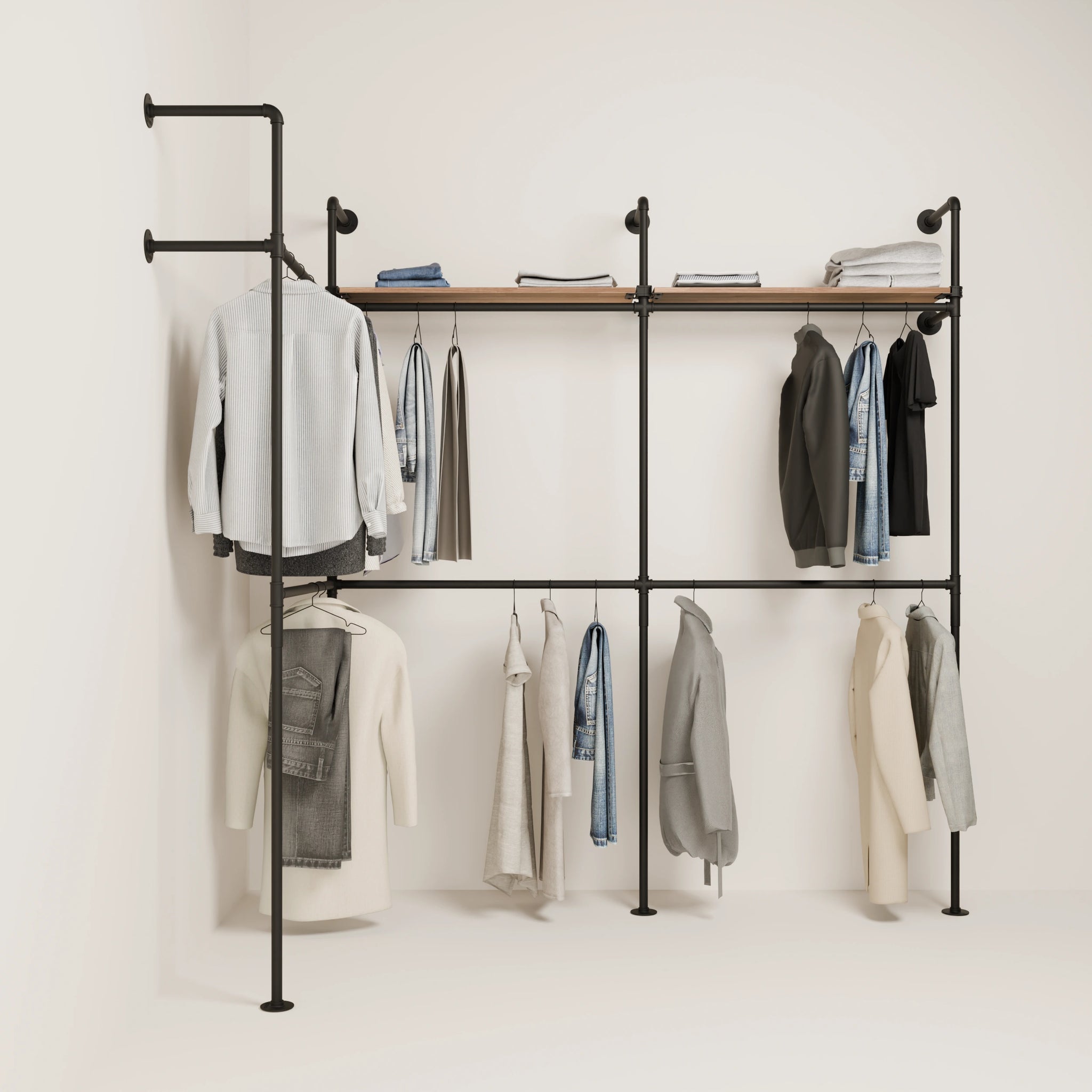 KIM EDGE DOUBLE 3 OAK – 2 Regalböden