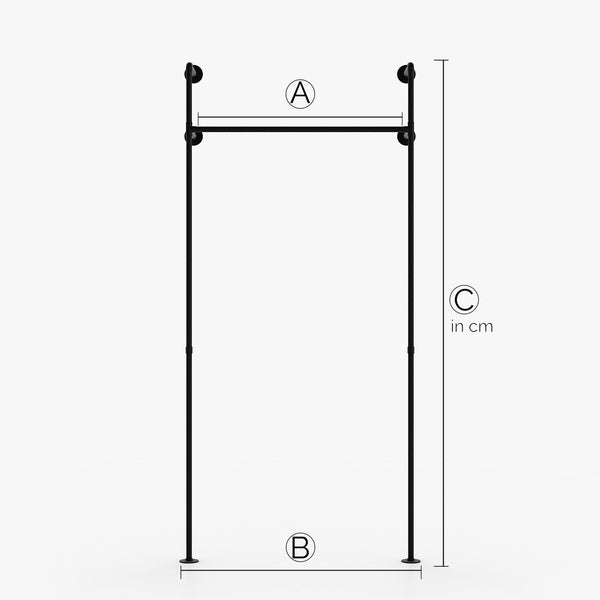 Fabricat pe măsură - KIM I – dulap industrial | design industrial | tuburi negre