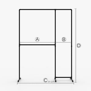 Sur mesure – LAS II – Portemanteau Industriel | Design Industriel | Tubes noirs